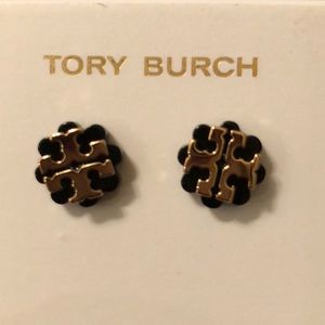 Tory Burch logo earrings